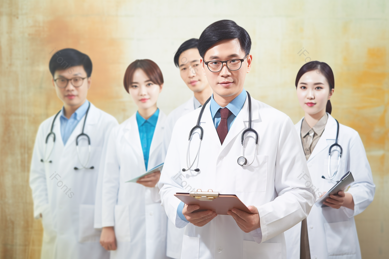 医院医生护士脖子上挂着听诊器的形象照摄影背景,高清,摄影图,摄影图片,图片大全,摄影图免费下载